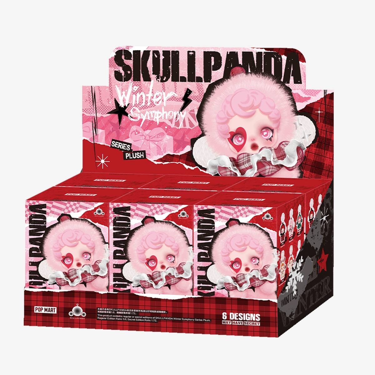SKULLPANDA Winter Symphony Plush Doll (Display 6 pcs) – Gemu Mania